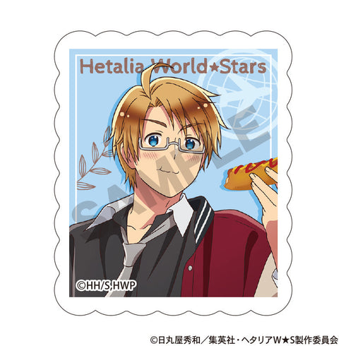 『ヘタリア World★Stars』アクリルマグネット アメリカ 食べ歩きグルメ
